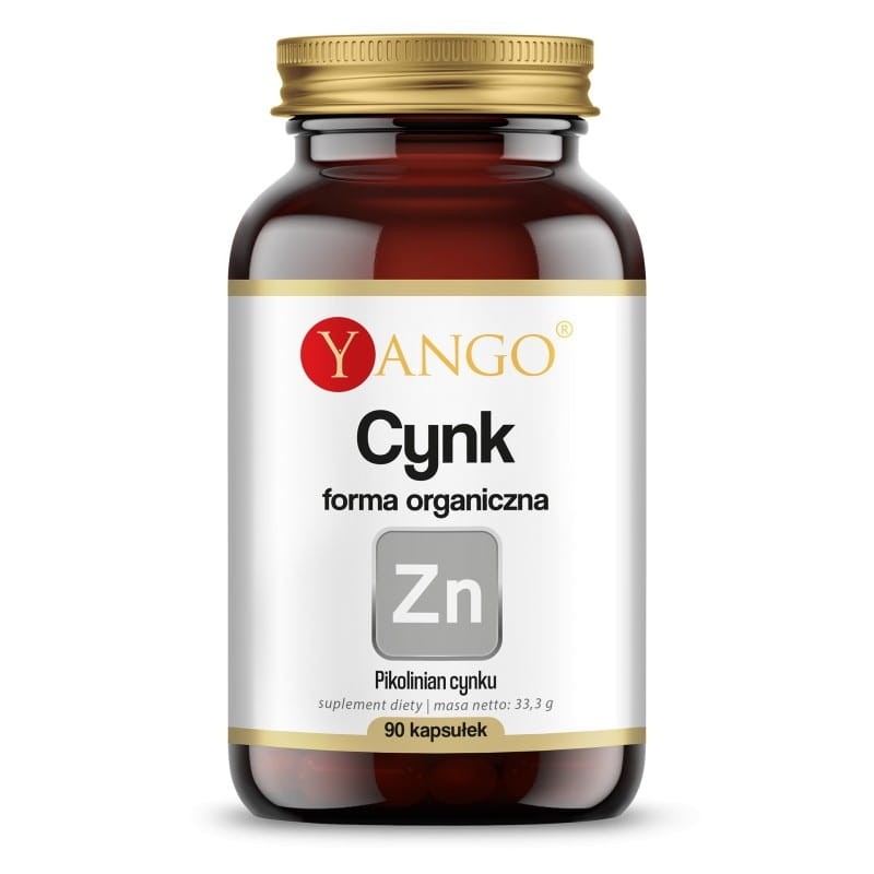 Yango Cynk organiczny Pikolinian Cynku - suplement diety 90 kaps.