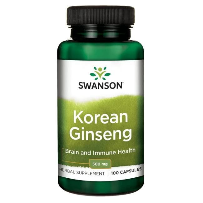 SWANSON Korean Ginseng 500mg 100 szt.