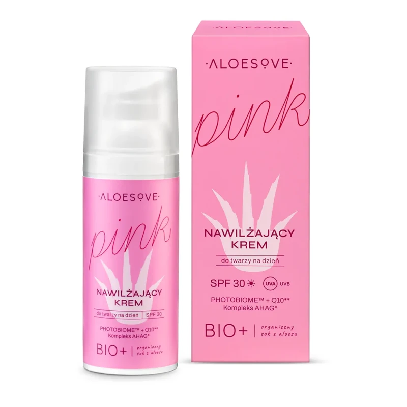 Aloesove Pink, nawilżający krem do twarzy SPF 30, 50ml