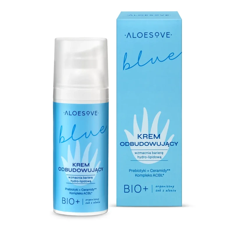 Aloesove Blue, odbudowujący krem do twarzy, 50ml