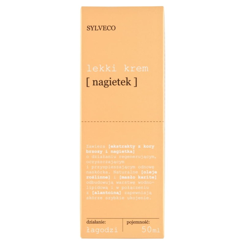 Sylveco, Lekki krem do twarzy, nagietek, 50ml