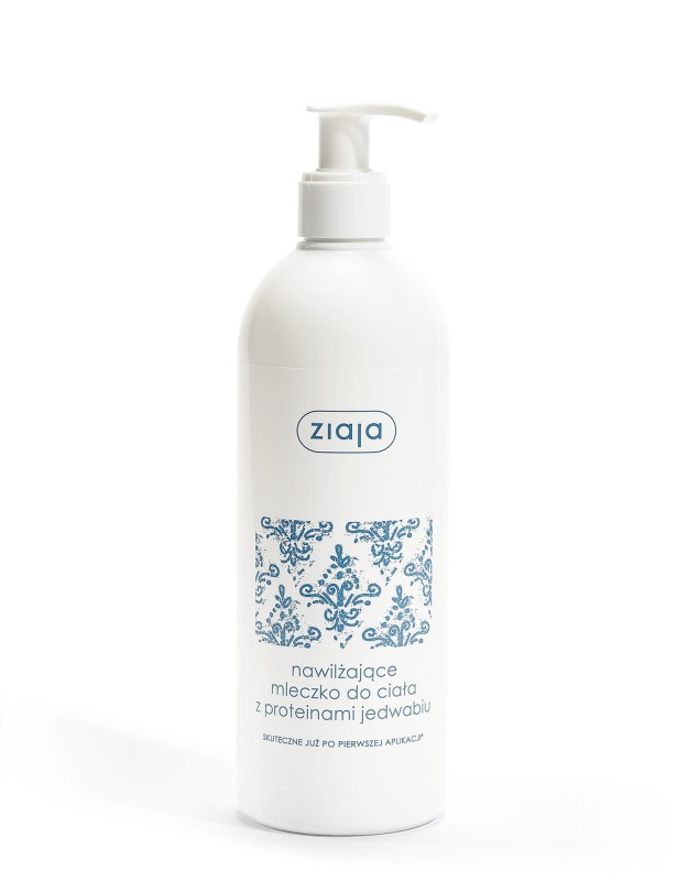 Ziaja Nawilżające mleczko do ciała z proteinami jedwabiu 400 ml