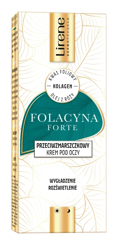 LIRENE FOLACYNA FORTE PRZECIWZMARSZCZKOWY KREM POD OCZY 15ML