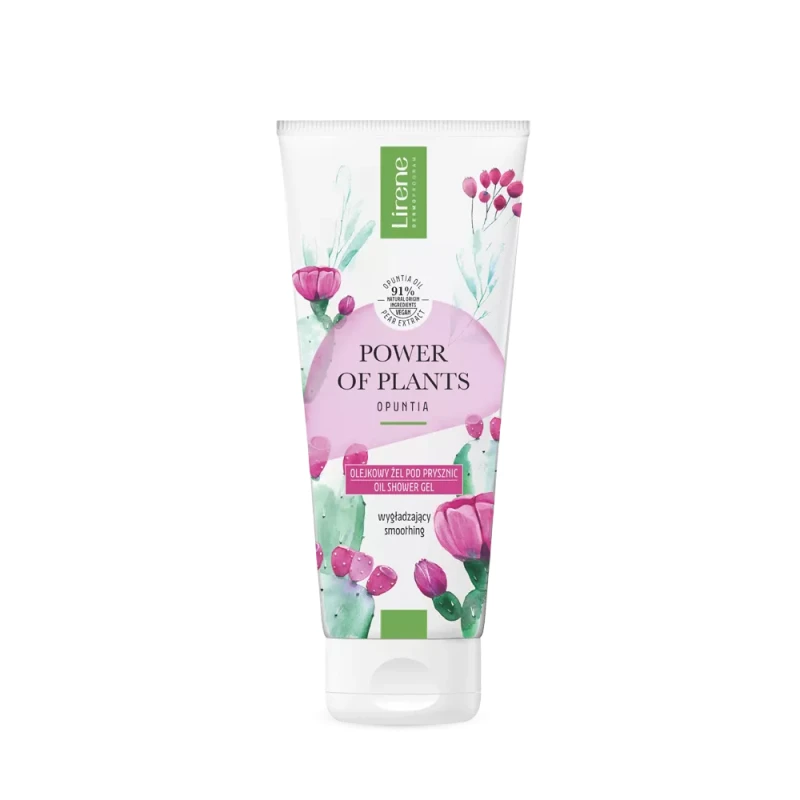 Lirene POWER OF PLANTS OPUNCJA Olejkowy żel pod prysznic wygładzający 200 ml
