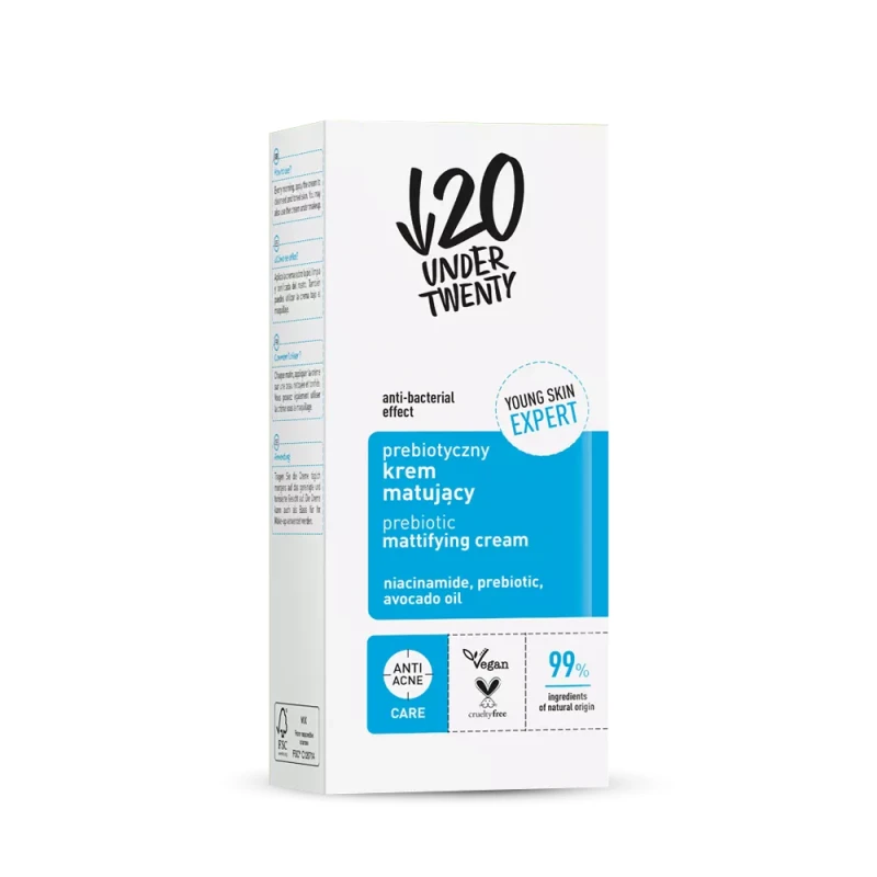 Under Twenty Prebiotyczny krem matujący 50ml