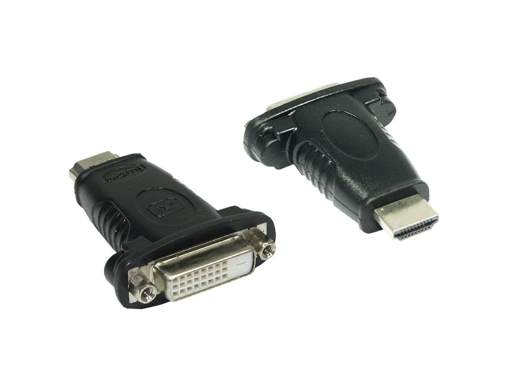 Alcasa DVI-HDMI zmieniacz płci / kabli DVI 24+1 Czarny