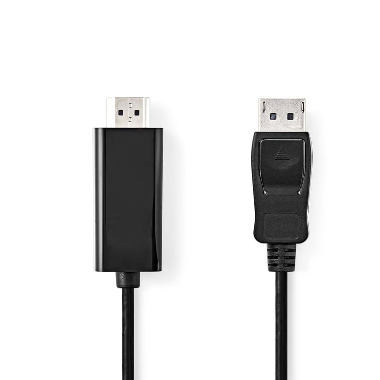 Nedis CCGL37100BK20 adapter kablowy 2 m HDMI Typu A (Standard) DisplayPort Czarny