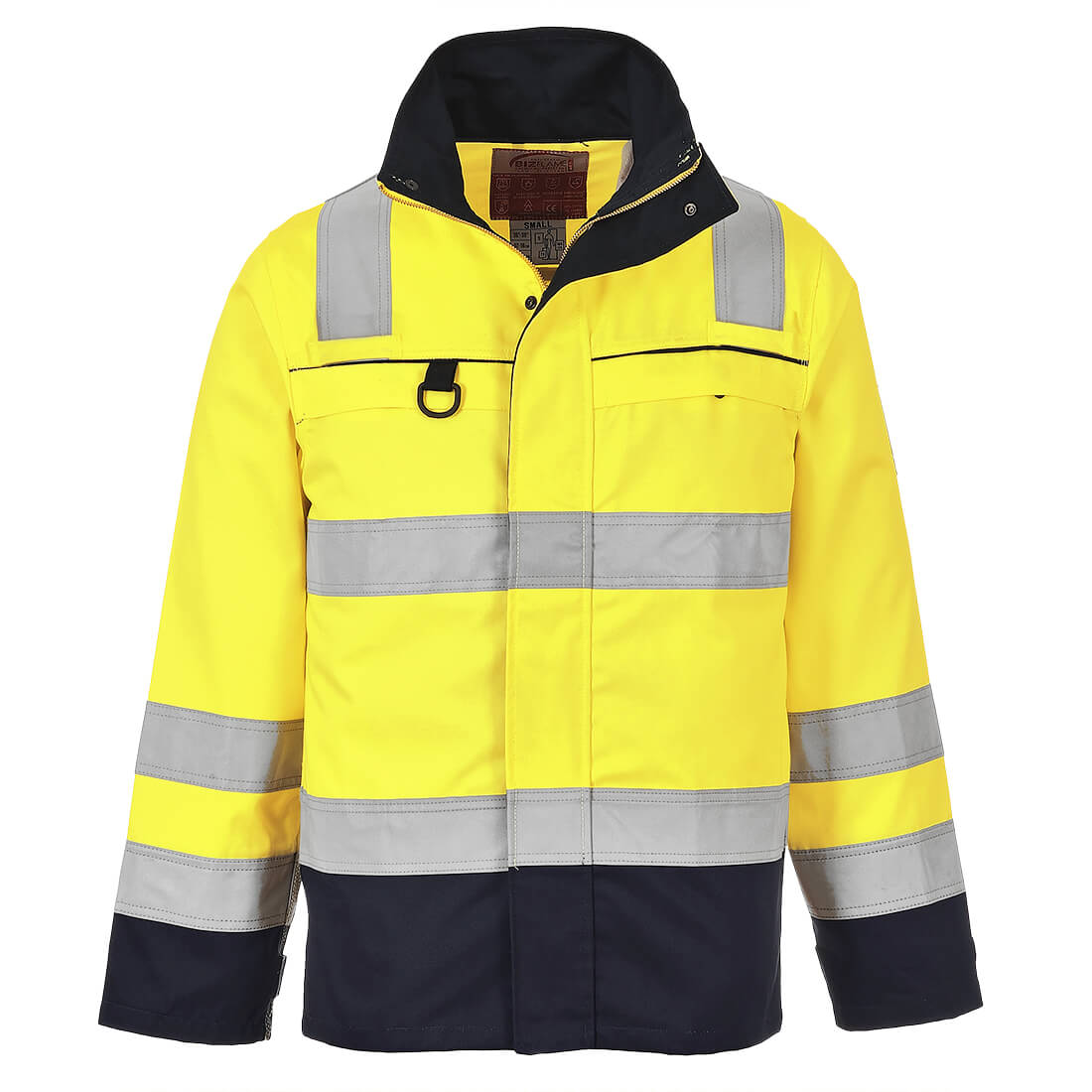 PORTWEST FR61 BLUZA TRUDNOPALNA OSTRZEGAWCZA MULTI-NORM; ŻÓŁTY/GRANATOWY