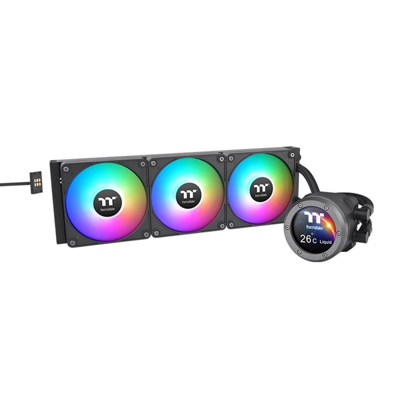 Thermaltake CL-W415-PL12SW-A system chłodzenia komputerów Procesor Zestaw do chłodzenia płynami 12 cm Czarny