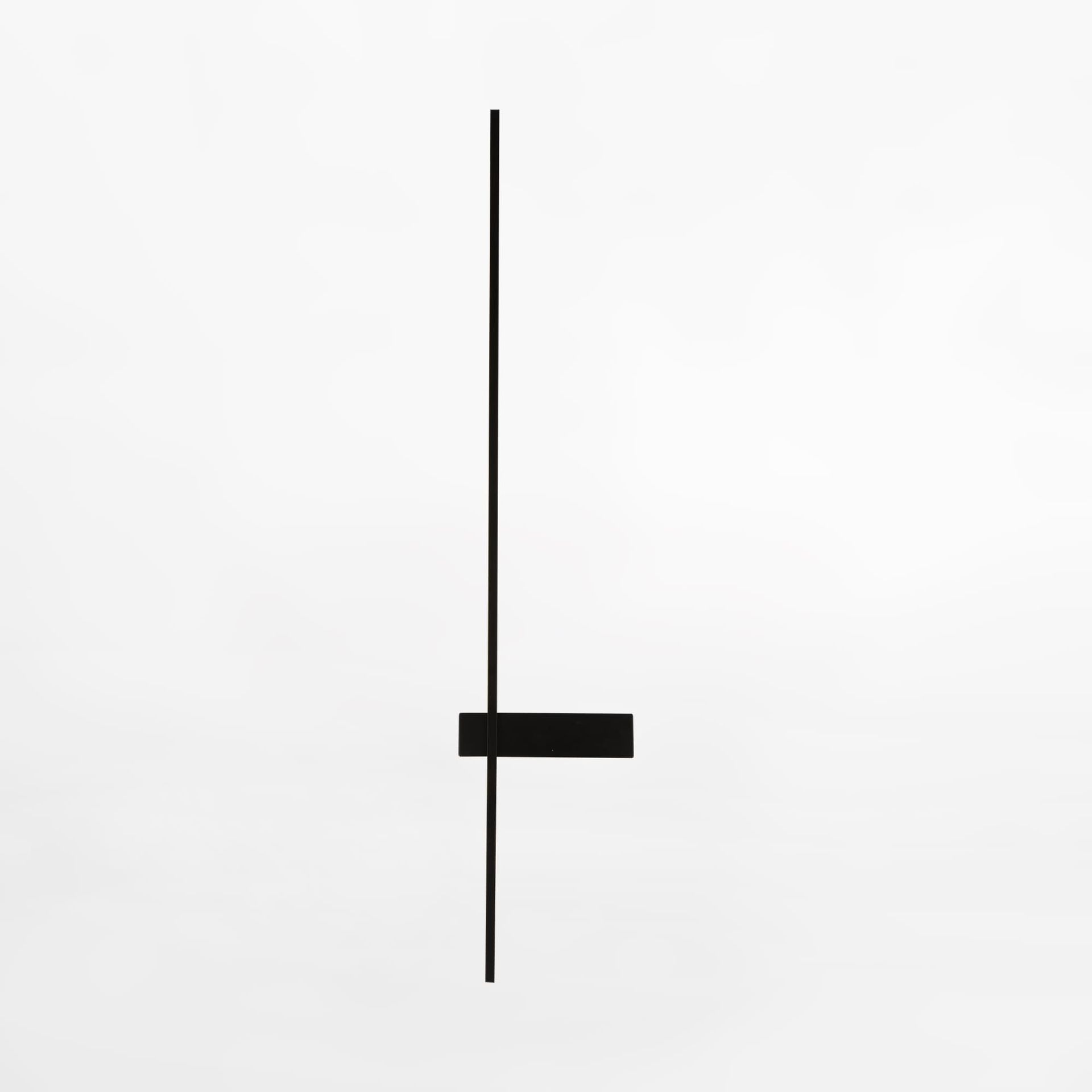 Kinkiet LED w kolorze czarnym do salonu W4100-90BK z serii ARCO