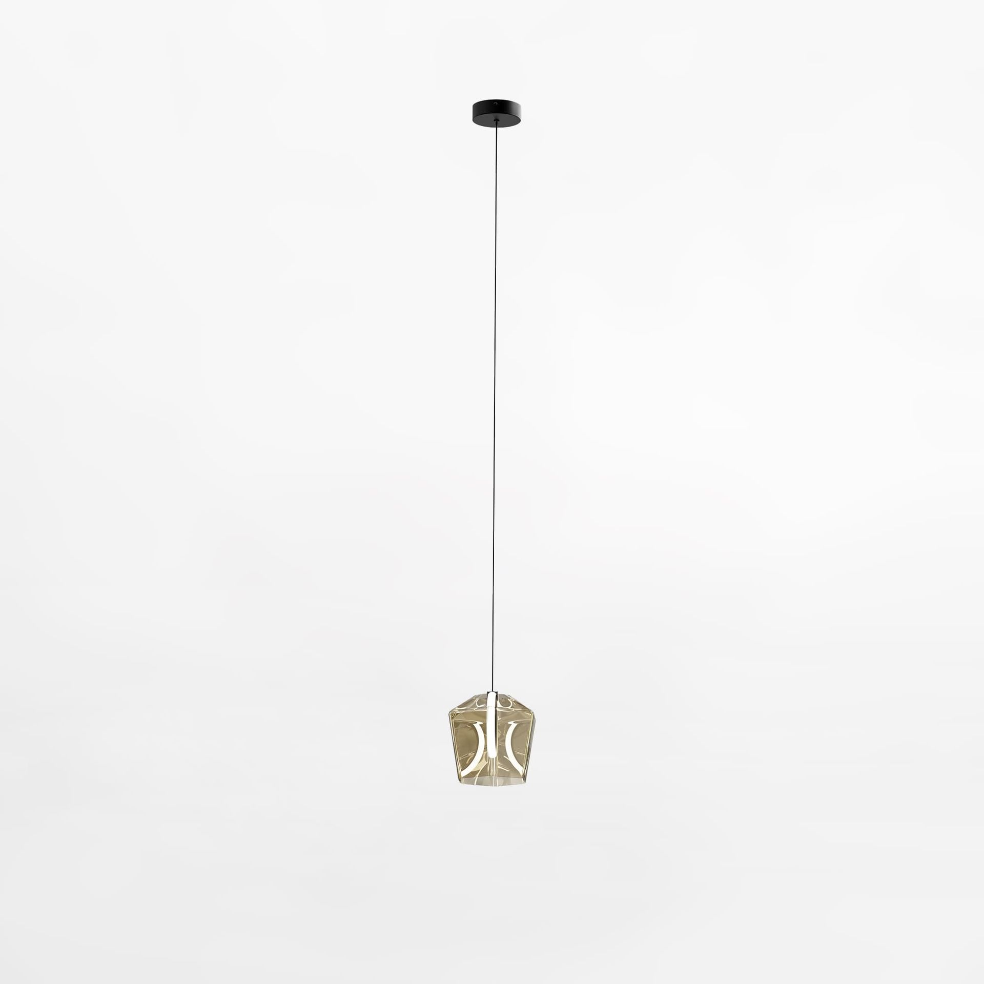 Lampa wisząca LED z miodowym kloszem MD3350-1BL/CO z serii COLORE