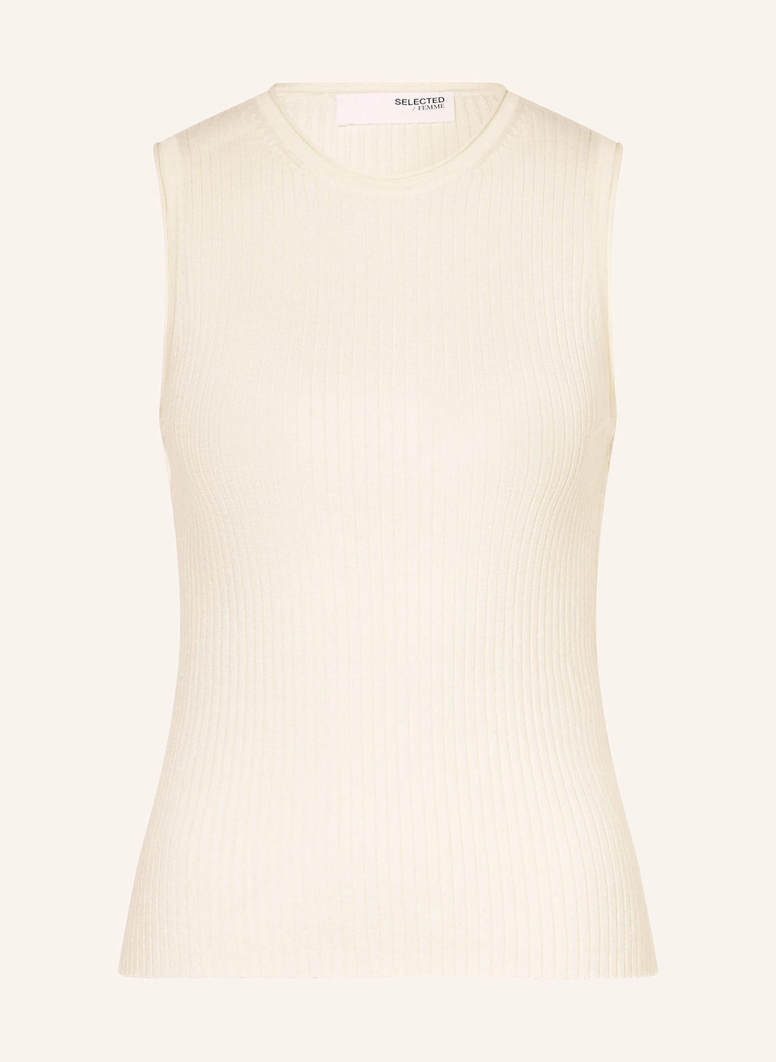 Selected Femme Top Z Dzianiny beige