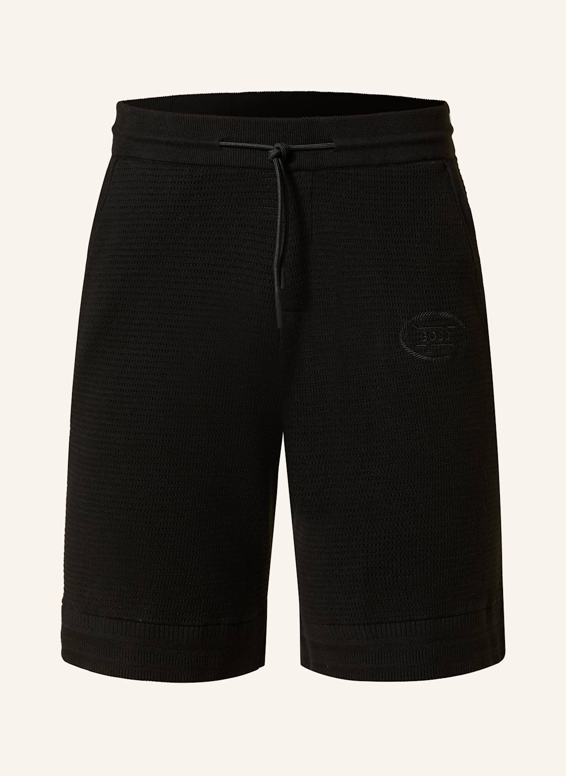 Boss Szorty Z Dzianiny Mesh Heritage schwarz