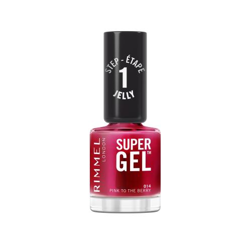 Rimmel London Super Gel STEP1 Lakier do paznokci 12 ml Odcień 014 Pink To The Berry