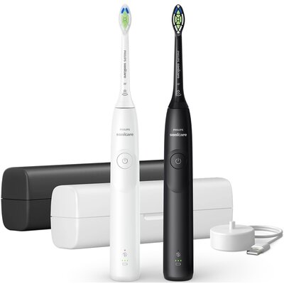 Zestaw Szczoteczek sonicznych PHILIPS Sonicare 5300 HX7109/01 (biała/czarna)