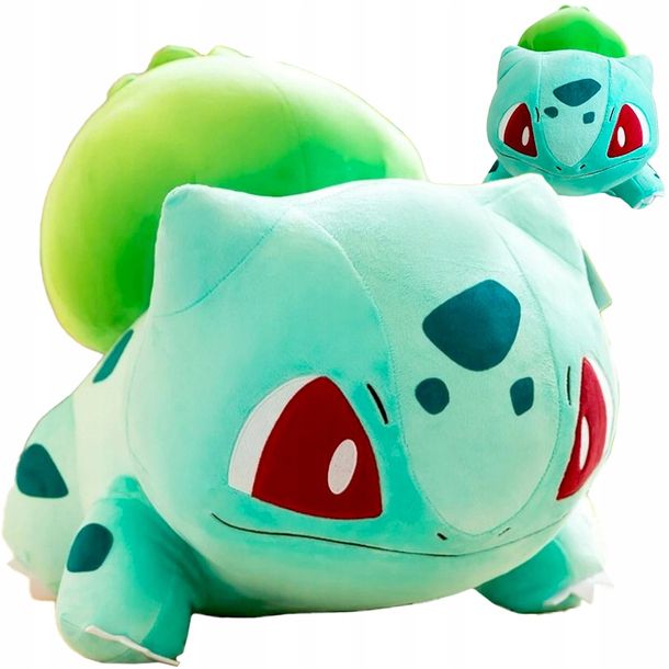Maskotka Pluszak Bulbasaur Pokemon Duży Xxl 50 Cm Zabawka Pluszowa