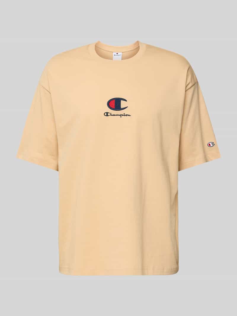 T-shirt z wyhaftowanym logo