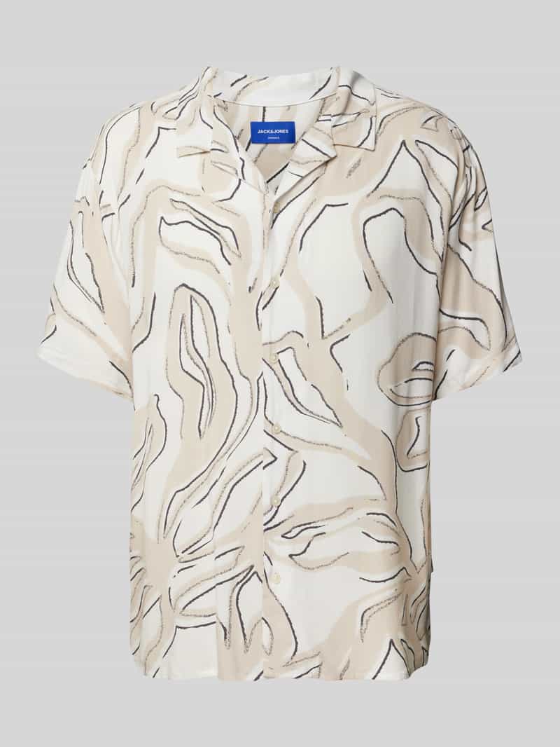 Koszula casualowa o kroju regular fit z kołnierzykiem typu resort model ‘LUKE’