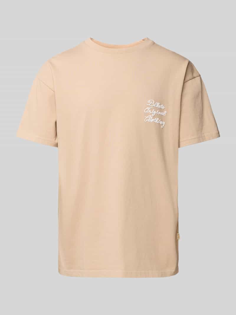 T-shirt z wyhaftowanym logo model ‘PRIMAVERA’