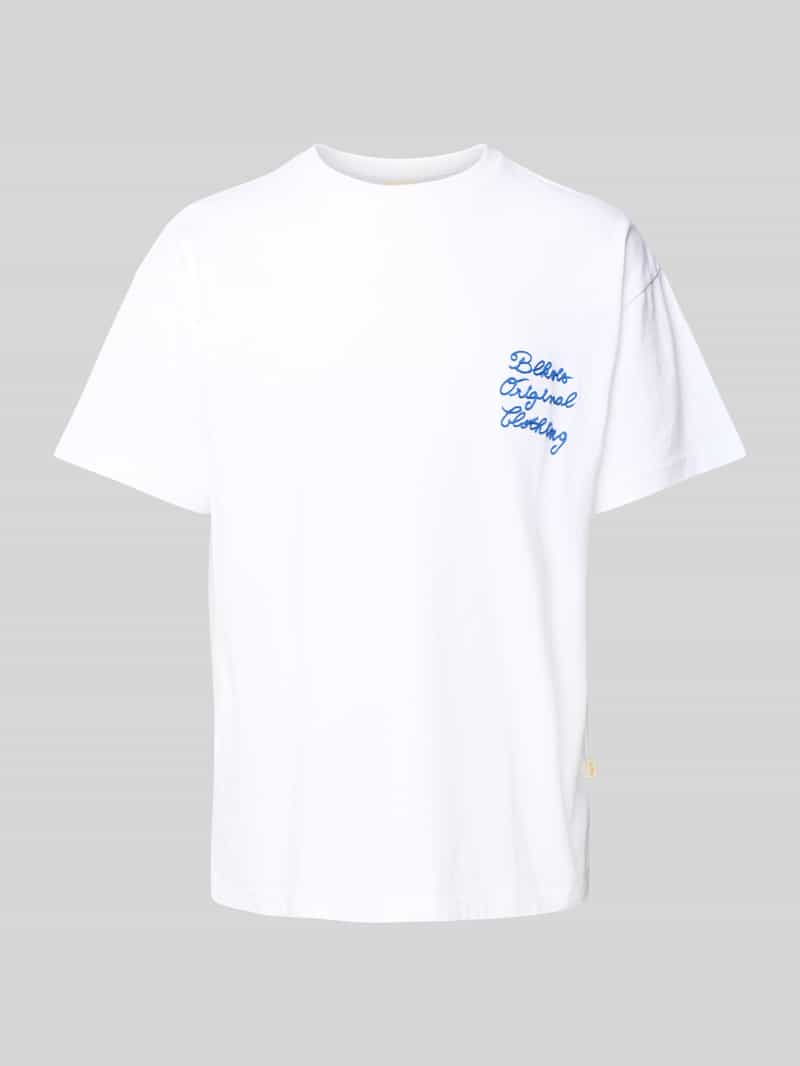 T-shirt z wyhaftowanym logo model ‘PRIMAVERA’