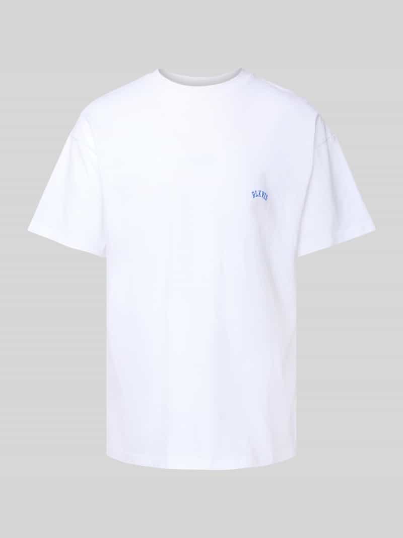 T-shirt z wyhaftowanym logo model ‘ART LOGO’