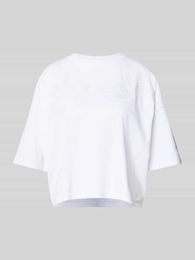 T-shirt z wyhaftowanym motywem model ‘Enesse’
