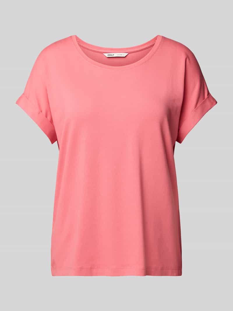 T-shirt o kroju comfort fit z mieszanki wiskozy model ‘MOSTER’
