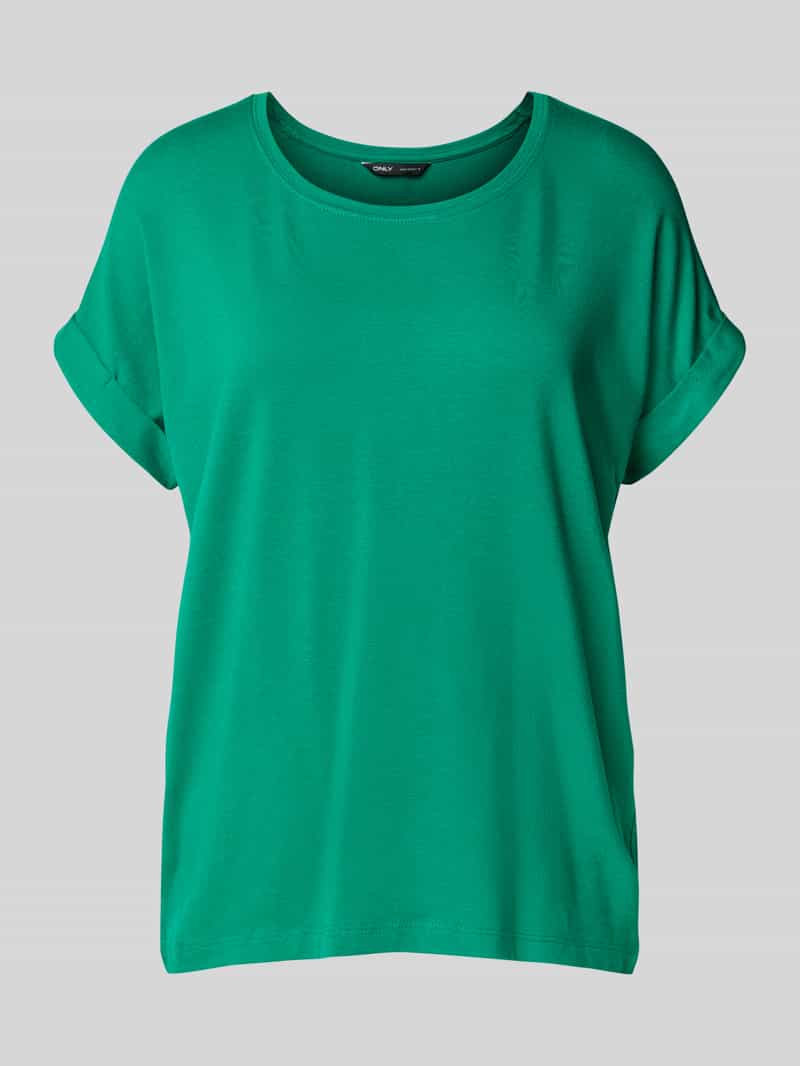 T-shirt o kroju comfort fit z mieszanki wiskozy model ‘MOSTER’