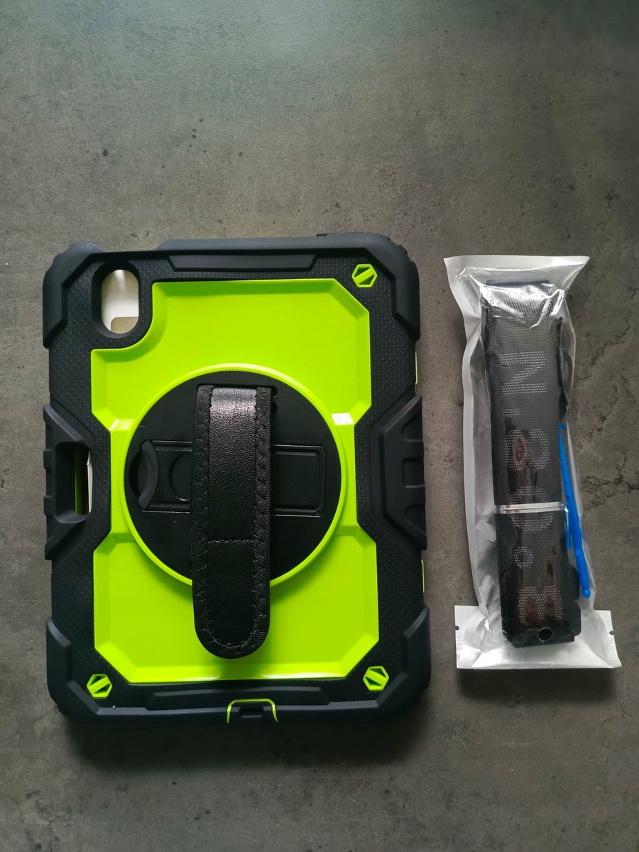 Etui do Apple iPad mini 6 Pancerny Czarno Zielone