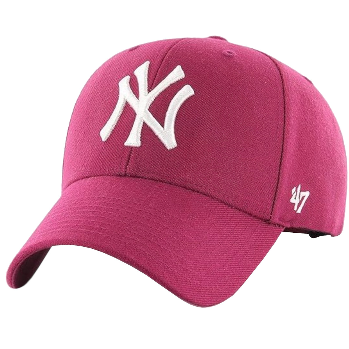 47 Brand New York Yankees MVP Cap B-MVPSP17WBP-GX, Kobieta/Mężczyzna, Czapka z daszkiem, Czerwony