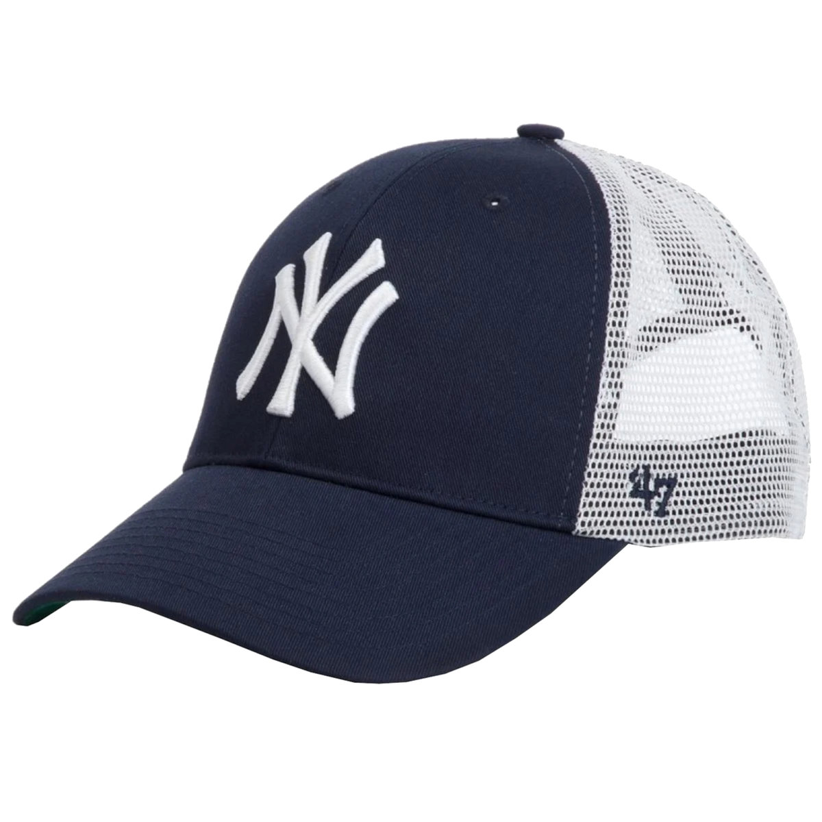 47 Brand MLB New York Yankees Branson Kids Cap B-BRANS17CTP-BK-KID, dla chłopca, Czapka z daszkiem, Czarny