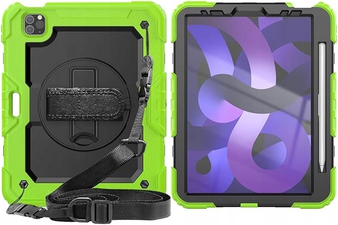 Etui Case do iPad Air 4/5 Pro 11 Pancerne Zielono Czarne