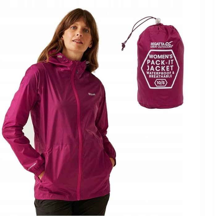 Damska kurtka przeciwdeszczowa z kapturem Regatta RWW305 5UU (eu 36) S