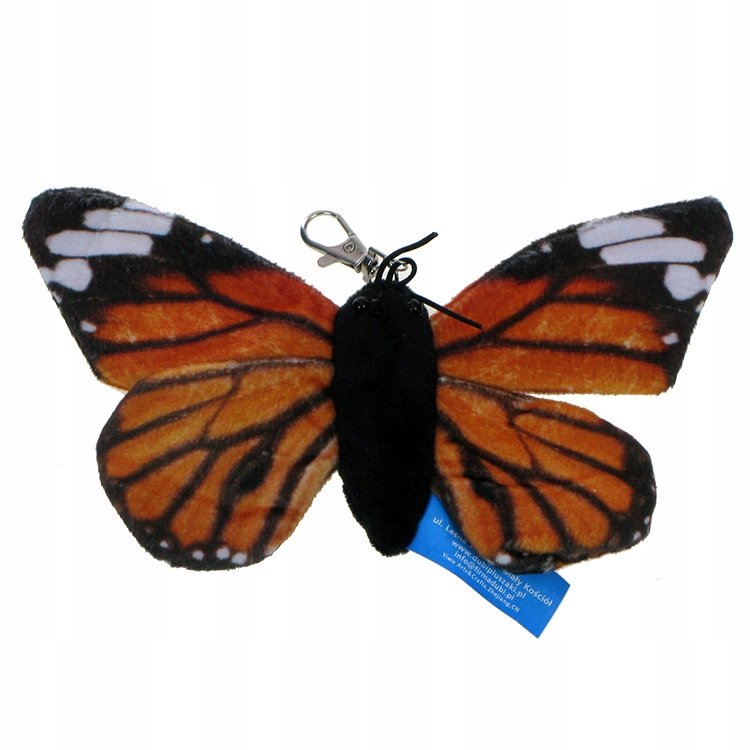 Pluszowe ZOO: Maskotka (breloczek) Motyl pomarańczowy 18cm (30467)