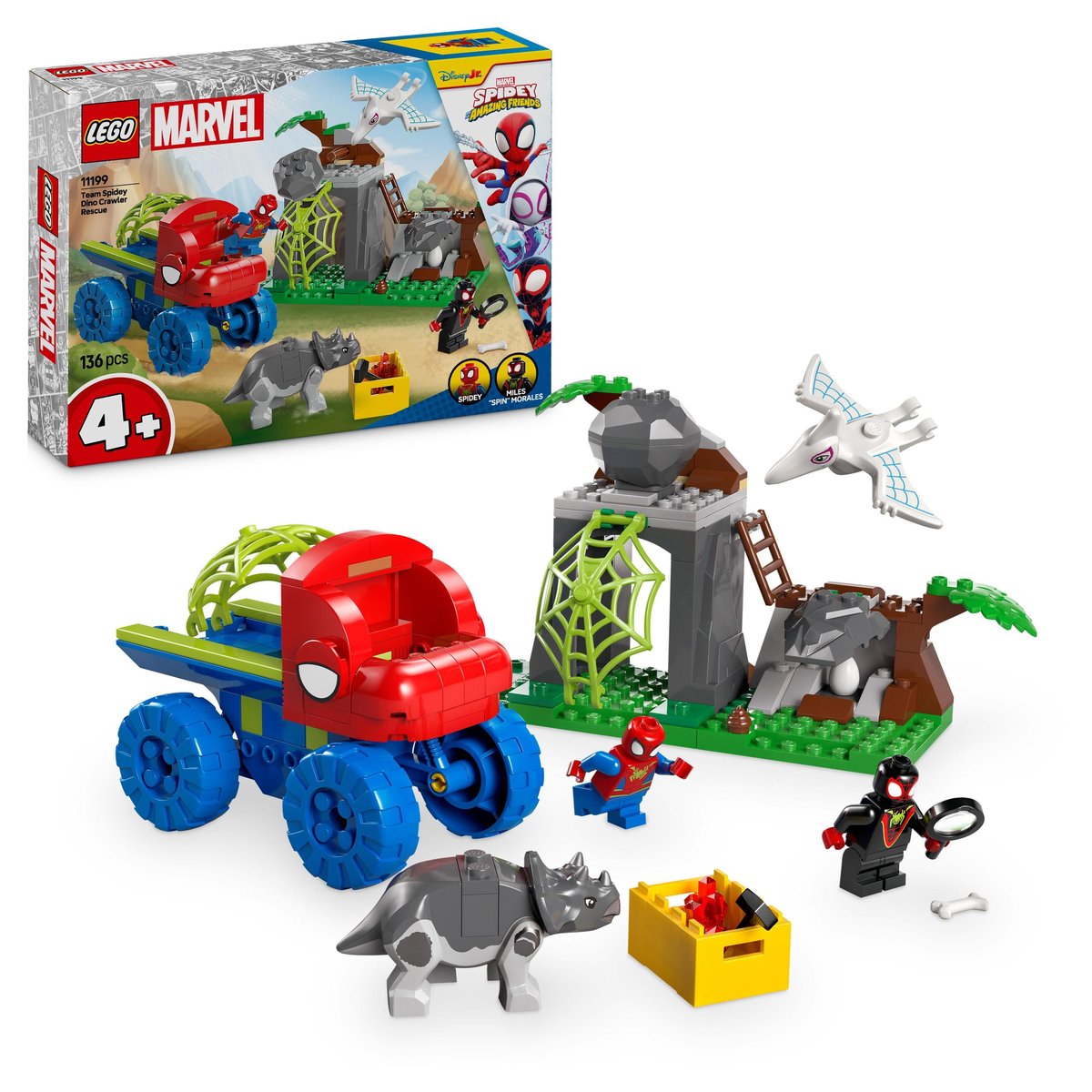 LEGO MARVEL - Spiderman i dinozaury Misja Ratunkowa ZESTAW LEGO PREZENT DLA CHŁOPCA