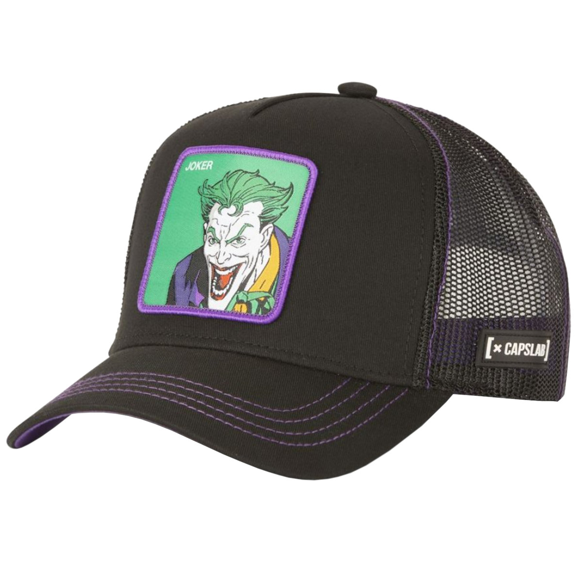 Capslab DC Comics Joker Cap CL-DC5-1-CAS-JOK1, Mężczyzna, Czapka z daszkiem, Czarny