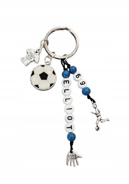 Brelok Breloczek Piłkarski Koszulka Piłka Nożna Piłkarz Imię Napis + Numer