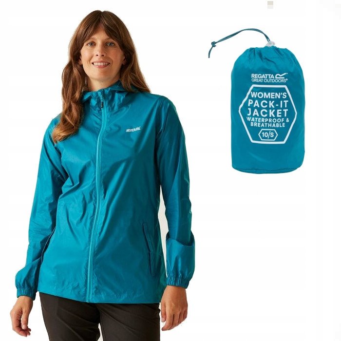 Damska kurtka przeciwdeszczowa z kapturem Regatta RWW305 C5M (eu 42) XL
