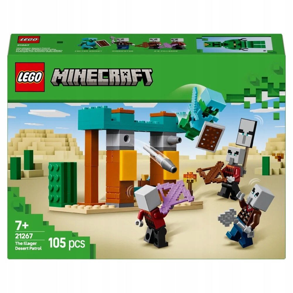 LEGO Minecraft - Pustynny patrol osadników ZESTAW LEGO PREZENT CHŁOPCA DZIEWCZYNKI DZIECI