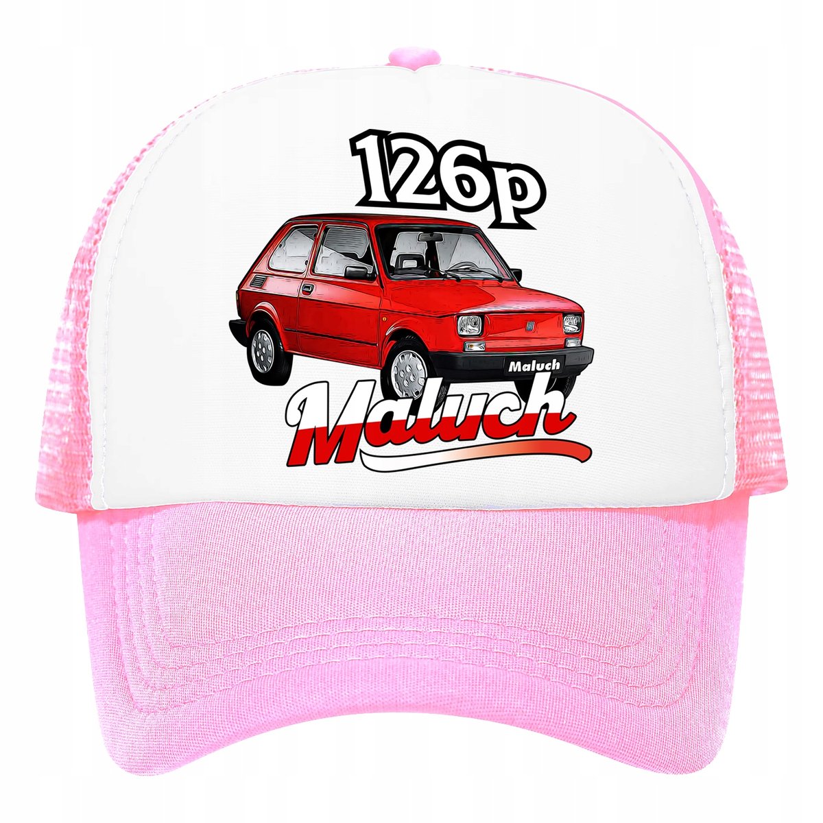 Czapka z daszkiem trucker siateczka tirówka maluch fiat 126p auto 06
