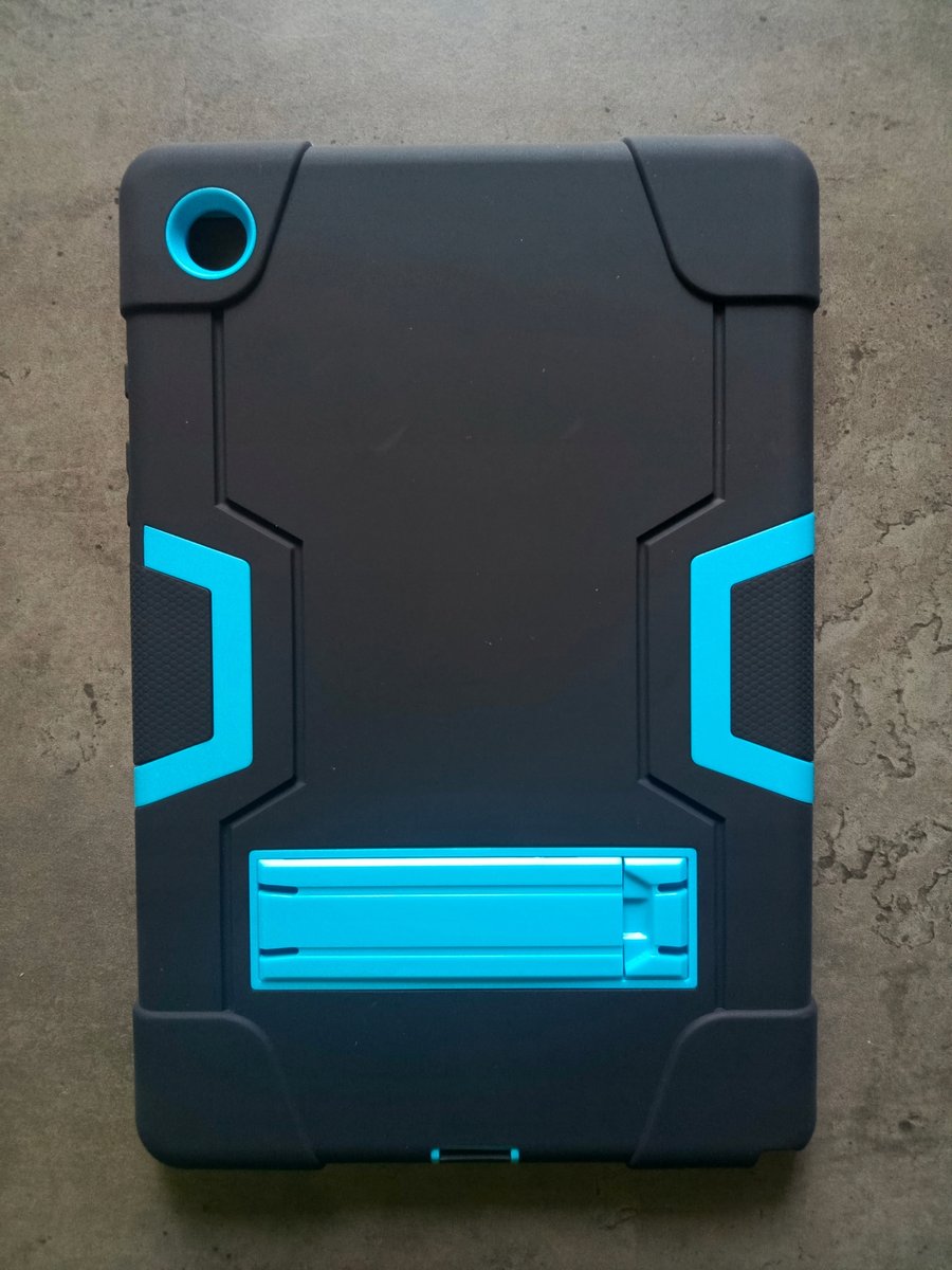 Etui Case do Samsung A8 X200/205 10,5 Pancerne Czarno Niebieskie