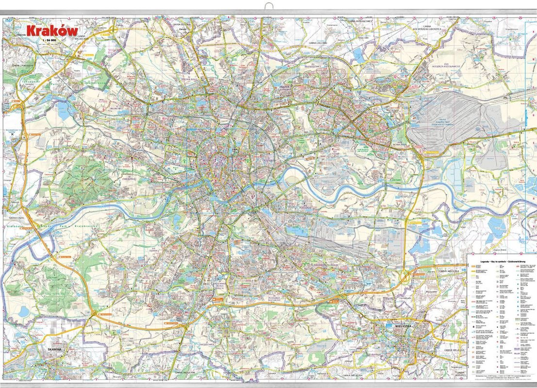 Plan miasta „Kraków 26T” - ścienny