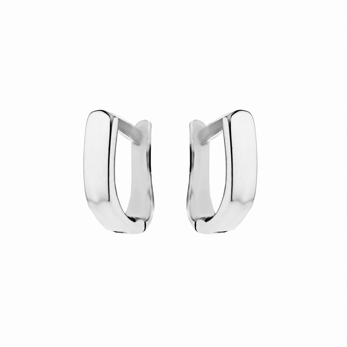 Srebrne kolczyki gładkie półokrągłe pr925