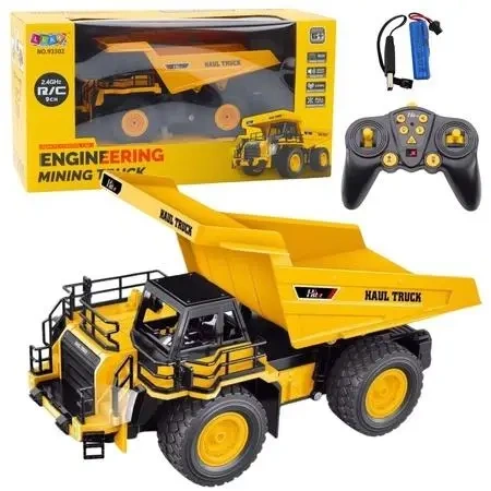 Wywrotka górnicza RC żółta - Leantoys