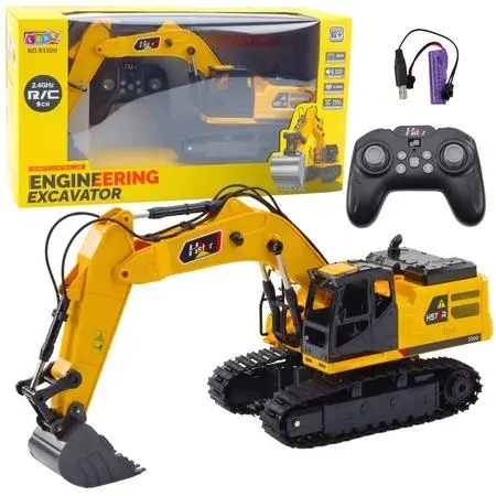 Koparka gąsienicowa RC z dźwiękiem - Leantoys