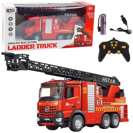 Wóz strażacki RC z wysuwaną drabiną - Leantoys