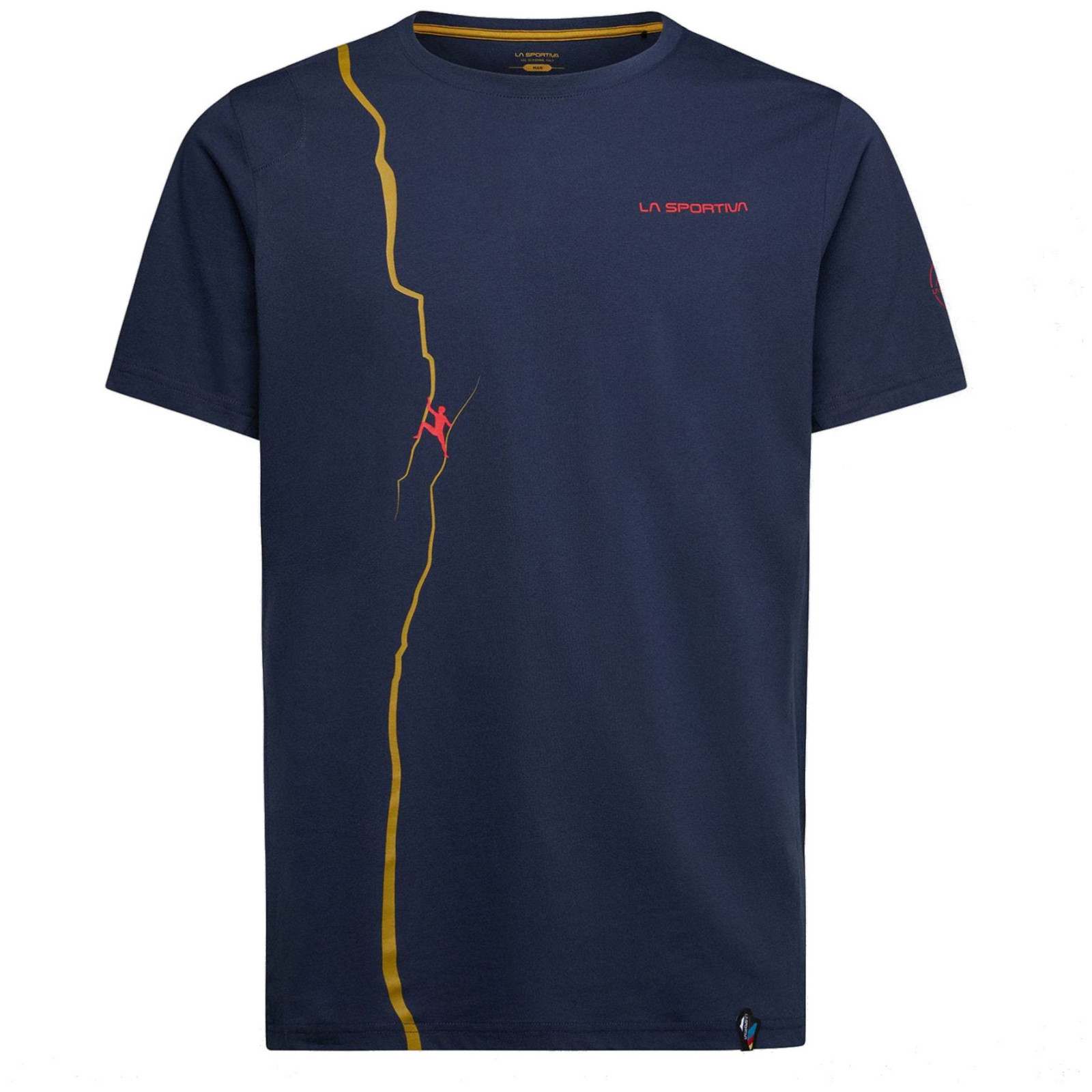 Koszulka męska La Sportiva Route T-Shirt M Rozmiar: L / Kolor: ciemnoniebieski