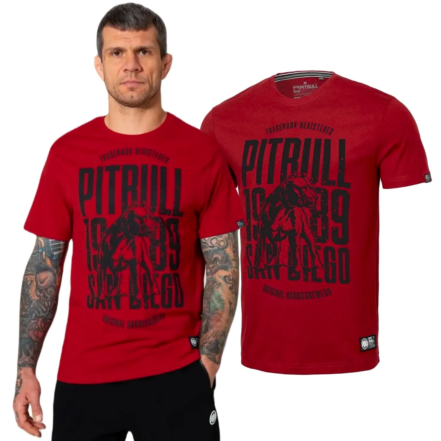 PITBULL Middle Weight 170 Basic San Diego Dog '25 - Czerwona