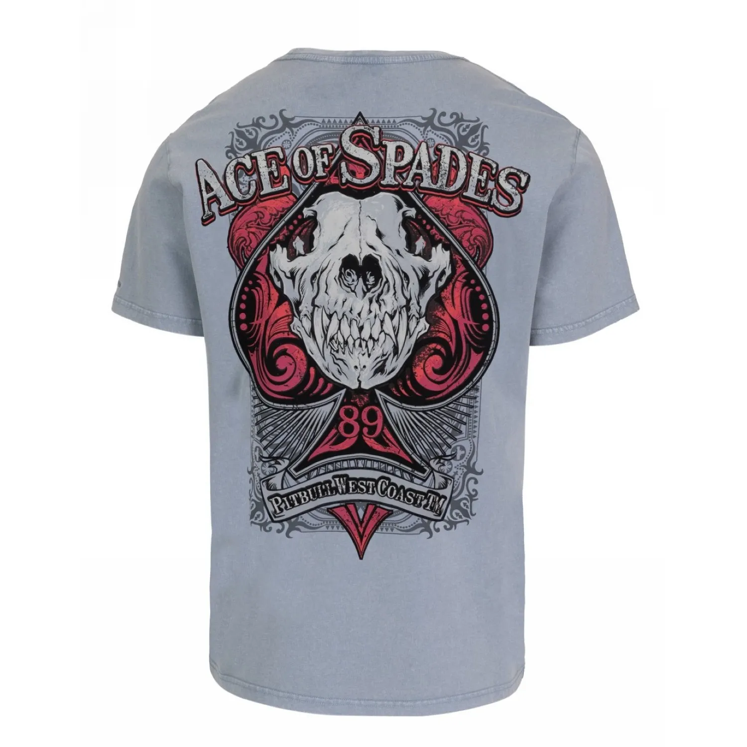 PITBULL Middle Weight 190 Denim Washed Ace Of Spades II '25 - Jasnoniebieska  L