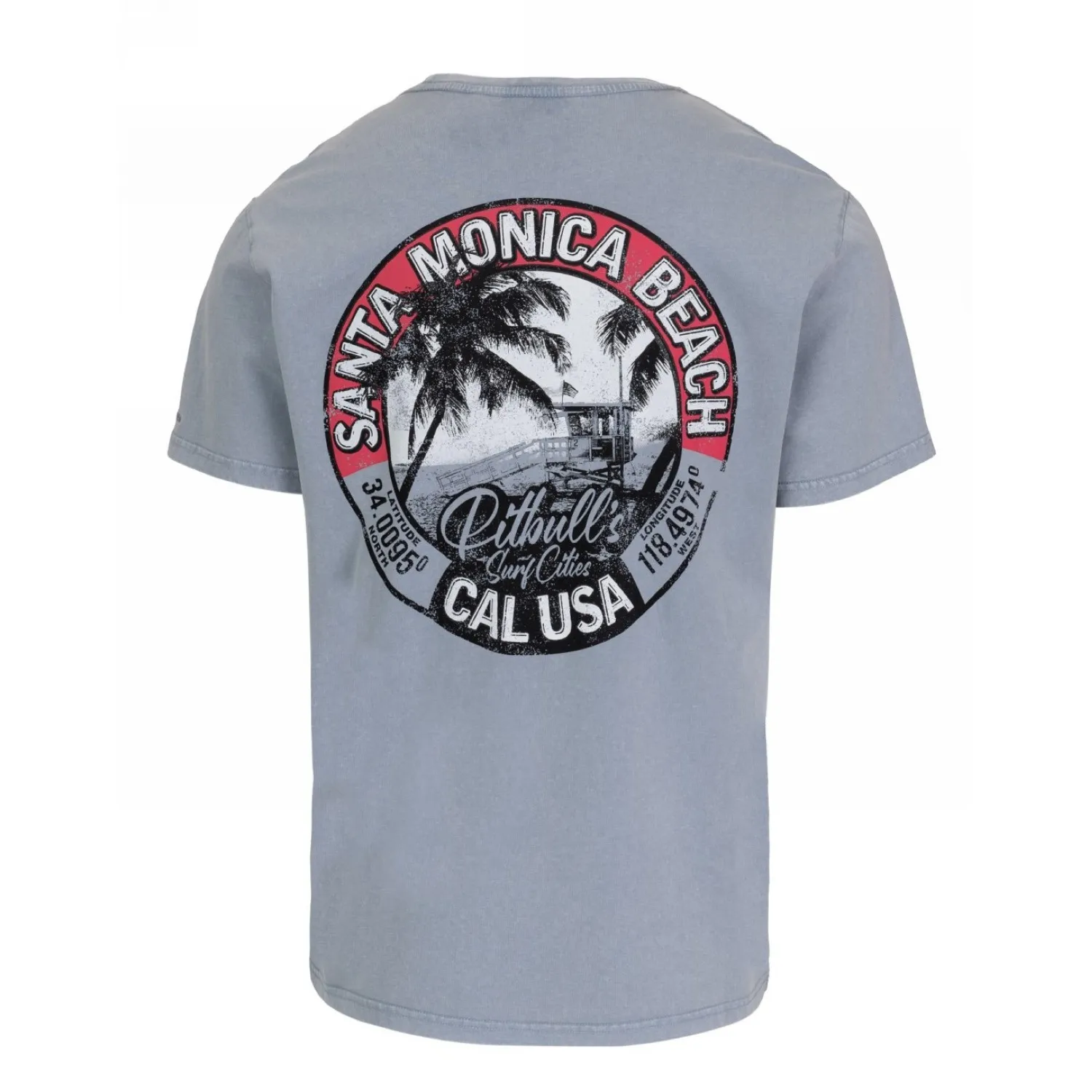 PITBULL Middle Weight 190 Denim Washed Oceanside '25 - Jasnoniebieska